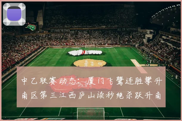 中乙联赛动态：厦门飞鹭连胜攀升南区第三江西庐山读秒绝杀跃升南区第四